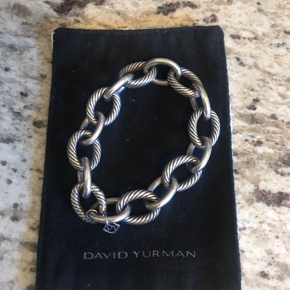 David Yurman Extra Large Link Bracelet Silver
